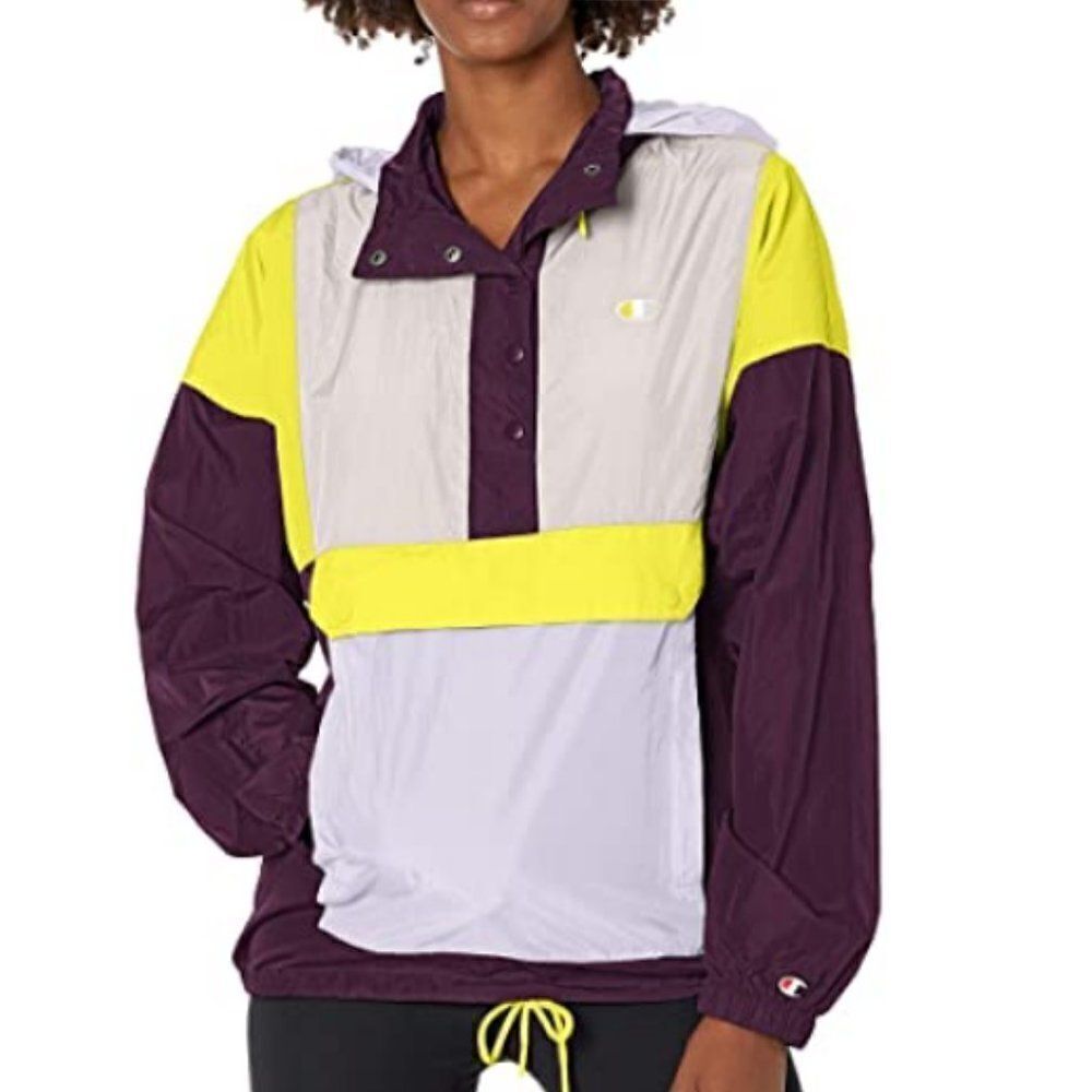 Champion Nylon Anorak Packable Pullover Hoodie